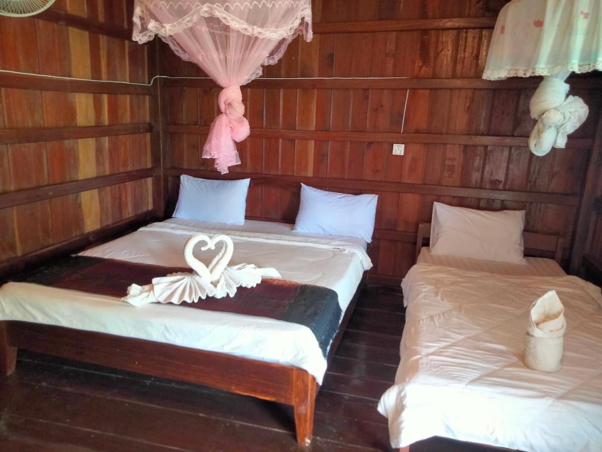 Riverside Bungalow Don Det Bagian luar foto