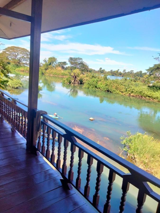 Riverside Bungalow Don Det Bagian luar foto